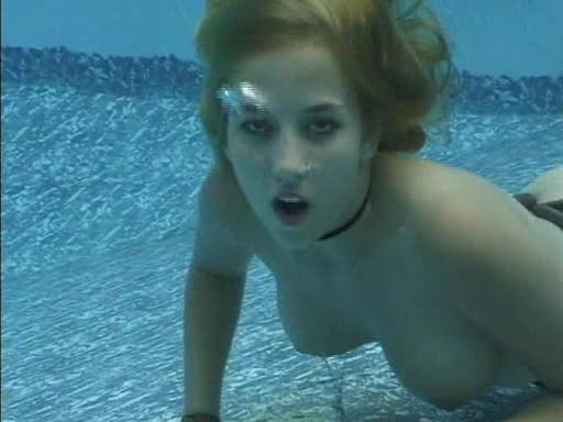 Maggie underwater