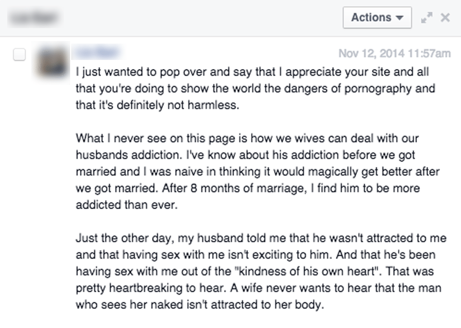 Wifes addiction
